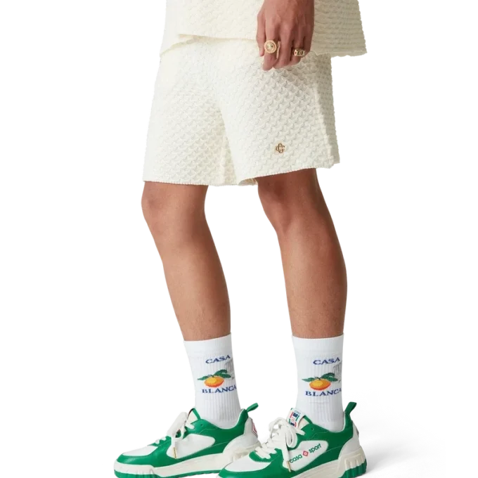 Mens Court Green & White Sneakers Mens Court Green & White Sneakers