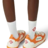 Mens Court Orange & White Sneakers Mens Court Orange & White Sneakers