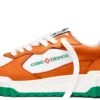 Mens Court Orange & White Sneakers Mens Court Orange & White Sneakers