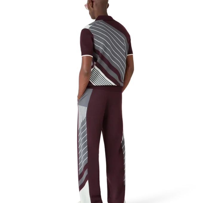 Merino Diagonal Tennis Polo