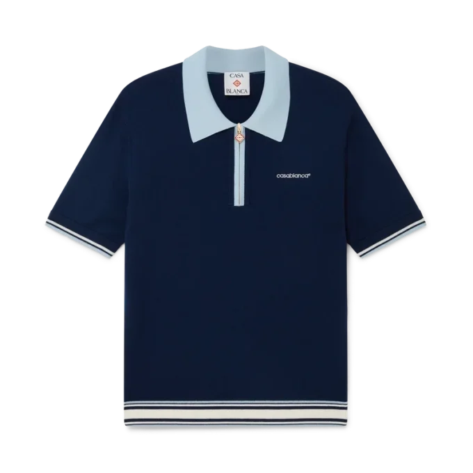 Merino Knit Tennis Polo Shirt Merino Knit Tennis Polo Shirt