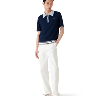 Merino Knit Tennis Polo Shirt