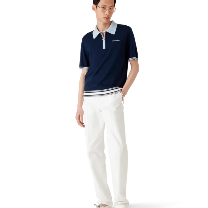 Merino Knit Tennis Polo Shirt Merino Knit Tennis Polo Shirt