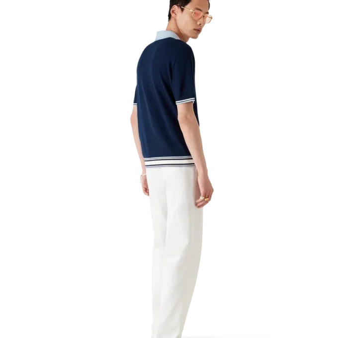 Merino Knit Tennis Polo Shirt Merino Knit Tennis Polo Shirt