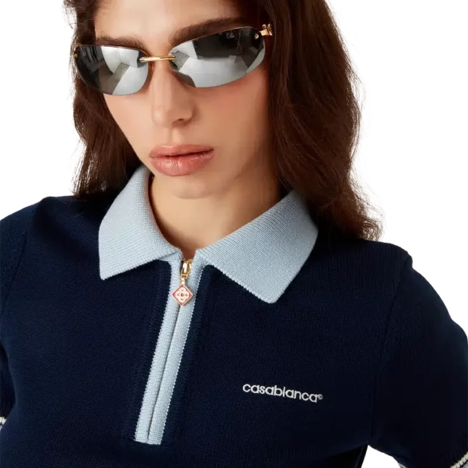 Merino Knit Tennis Polo Shirt Merino Knit Tennis Polo Shirt
