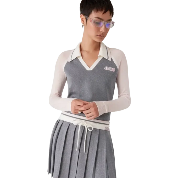 Merino Tennis Long Sleeve Polo Merino Tennis Long Sleeve Polo