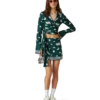 Metaphysical Silk Mini Skirt