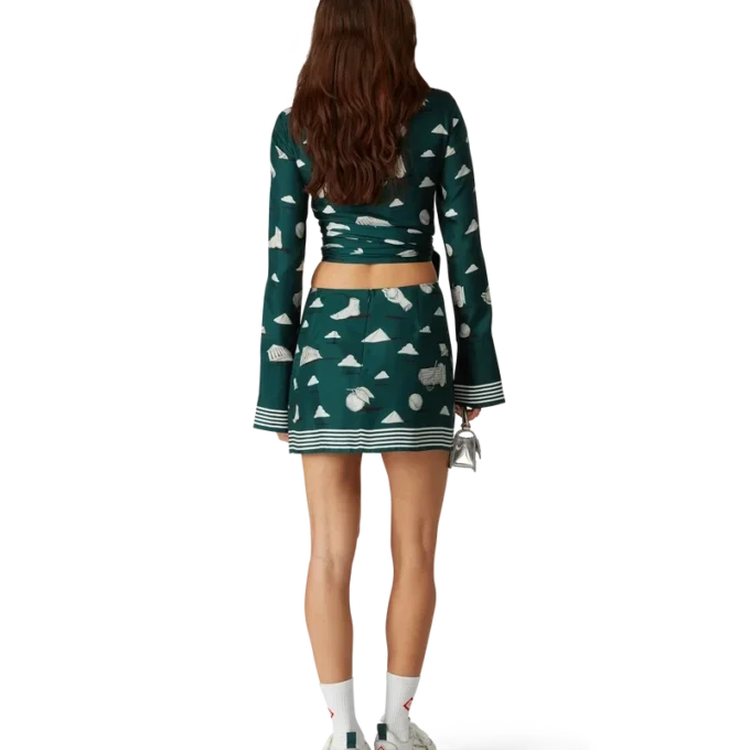 Metaphysical Silk Mini Skirt