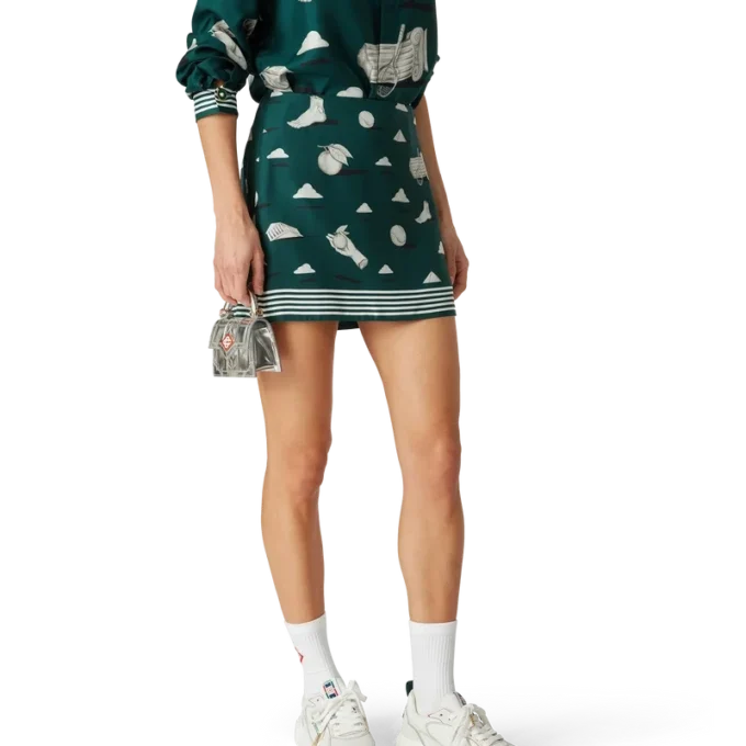 Metaphysical Silk Mini Skirt