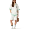 Metaphysical Tennis Icon Short Sleeve Silk Shirt