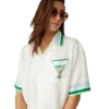 Metaphysical Tennis Icon Short Sleeve Silk Shirt