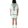 Metaphysical Tennis Icon Short Sleeve Silk Shirt
