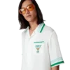 Metaphysical Tennis Icon Short Sleeve Silk Shirt