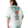 Metaphysical Tennis Icon Short Sleeve Silk Shirt