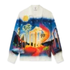 Midnight Acropolis Long Sleeve Silk Shirt Midnight Acropolis Long Sleeve Silk Shirt