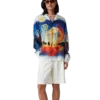 Midnight Acropolis Long Sleeve Silk Shirt Midnight Acropolis Long Sleeve Silk Shirt