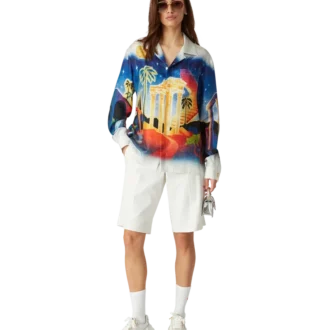 Midnight Acropolis Silk Shirt Midnight Acropolis Silk Shirt