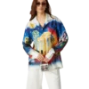 Midnight Acropolis Long Sleeve Silk Shirt Midnight Acropolis Long Sleeve Silk Shirt