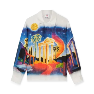 Midnight Acropolis Silk Shirt Midnight Acropolis Silk Shirt