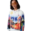Midnight Acropolis Windbreaker Jacket