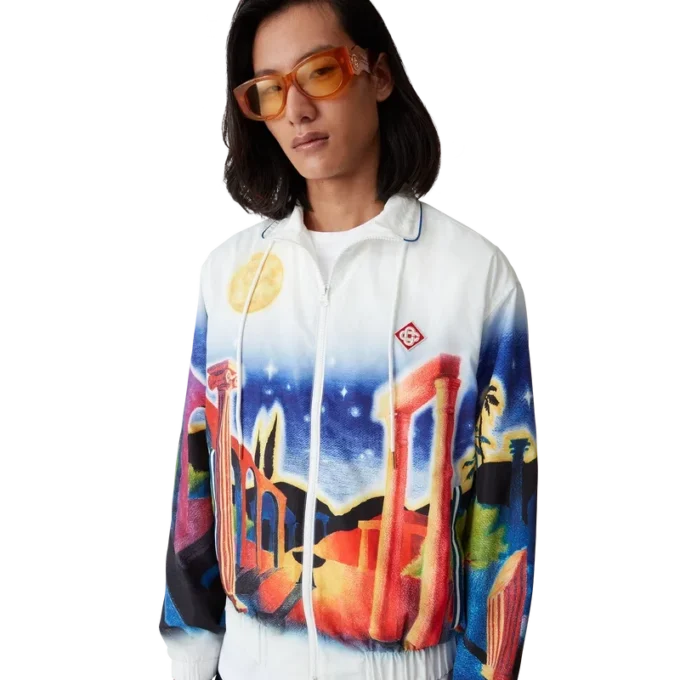 Midnight Acropolis Windbreaker Jacket