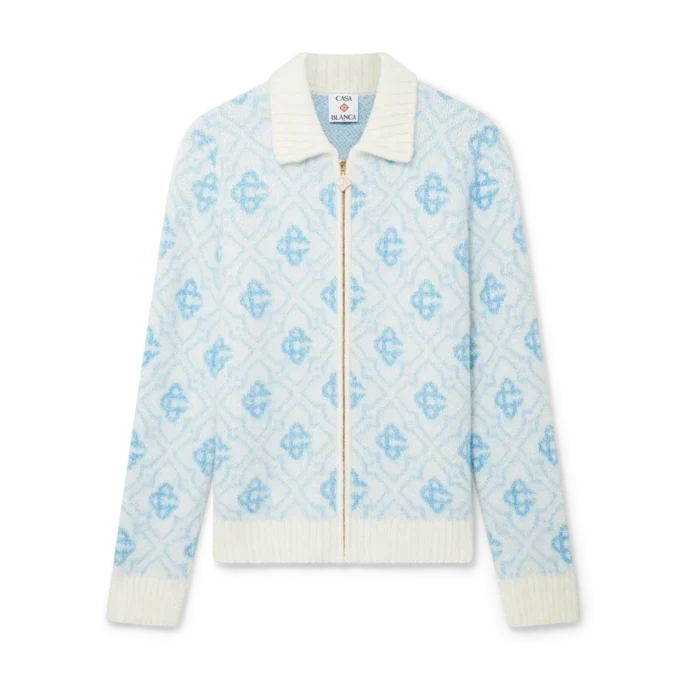 Mohair Monogram Zip Jumper Mohair Monogram Zip Jumper