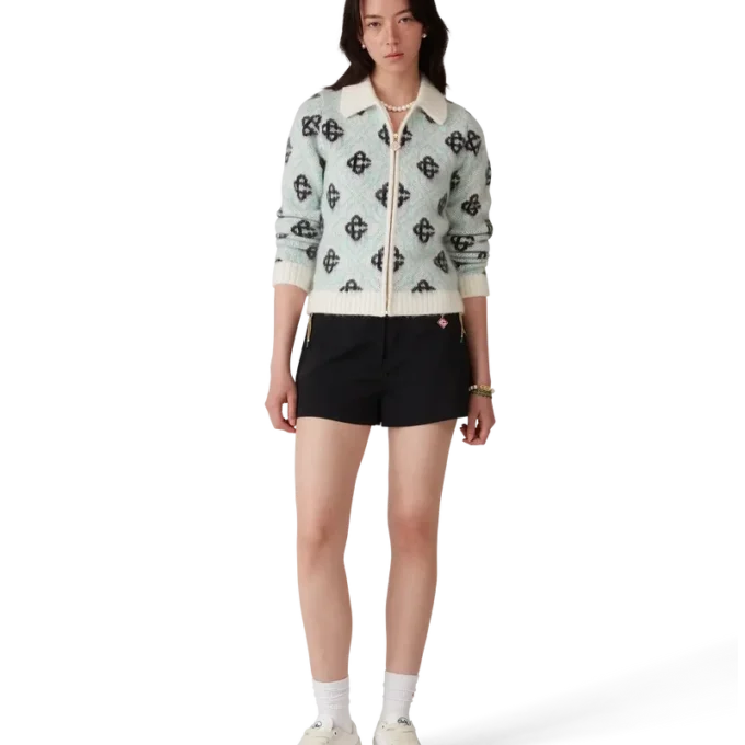 Mohair Monogram Zip Jumper Mohair Monogram Zip Jumper