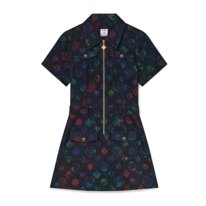 Monogram Denim Dress