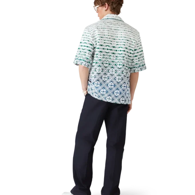 Monogram Gradient Towelling Short Sleeve Shirt Monogram Gradient Towelling Short Sleeve Shirt