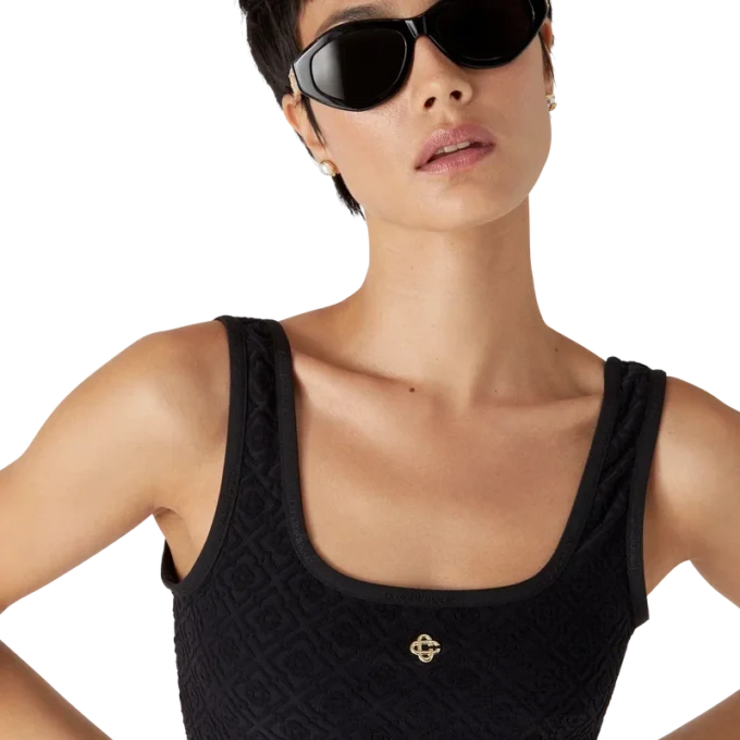 Monogram Jacquard Bikini Top