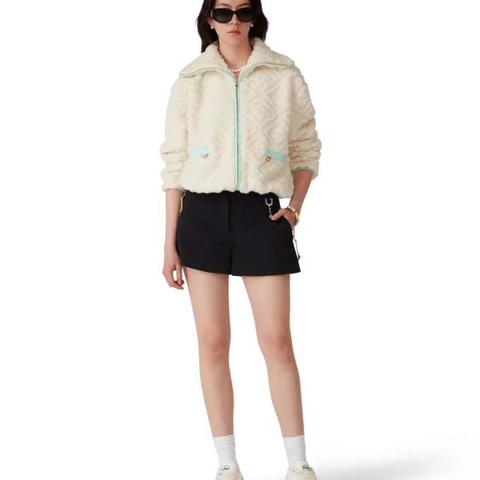 Monogram Jacquard Fleece Jacket Monogram Jacquard Fleece Jacket
