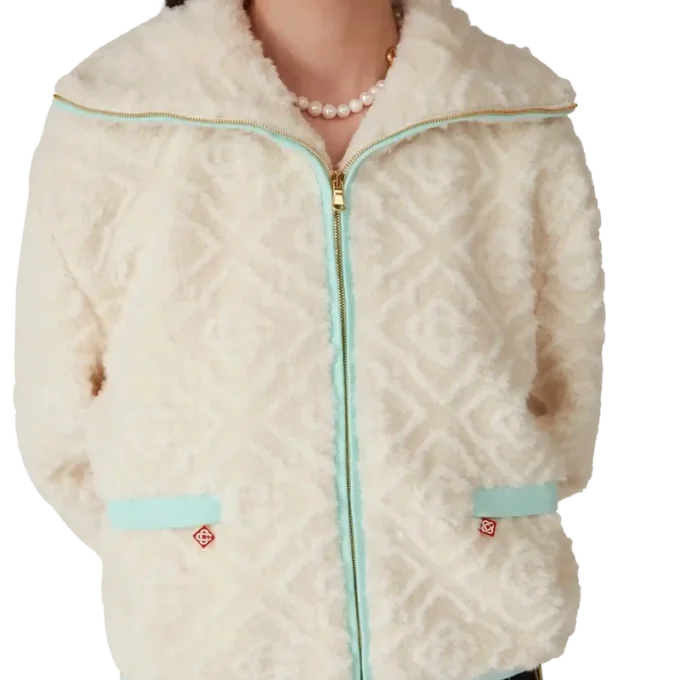 Monogram Jacquard Fleece Jacket Monogram Jacquard Fleece Jacket
