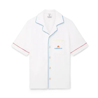 Monogram Jacquard Short Sleeve Towelling Shirt