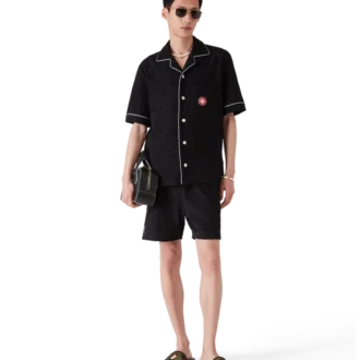 Monogram Jacquard Short Sleeve Towelling Shirt