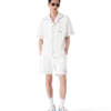 Monogram Jacquard Short Sleeve Towelling Shirt Monogram Jacquard Short Sleeve Towelling Shirt
