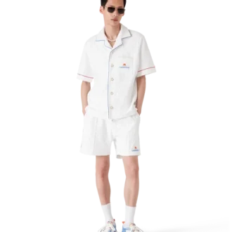 Monogram Jacquard Short Sleeve Towelling Shirt