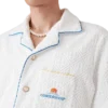 Monogram Jacquard Short Sleeve Towelling Shirt Monogram Jacquard Short Sleeve Towelling Shirt