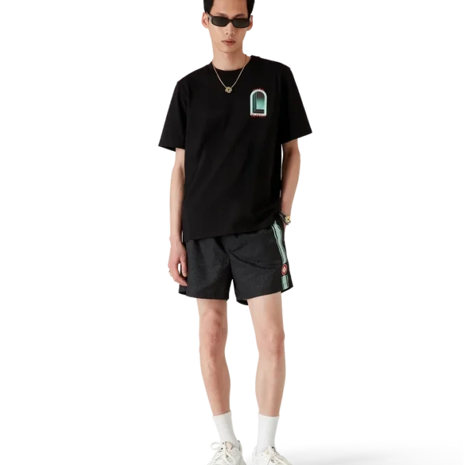 Monogram Jacquard Stripe Swim Shorts Monogram Jacquard Stripe Swim Shorts