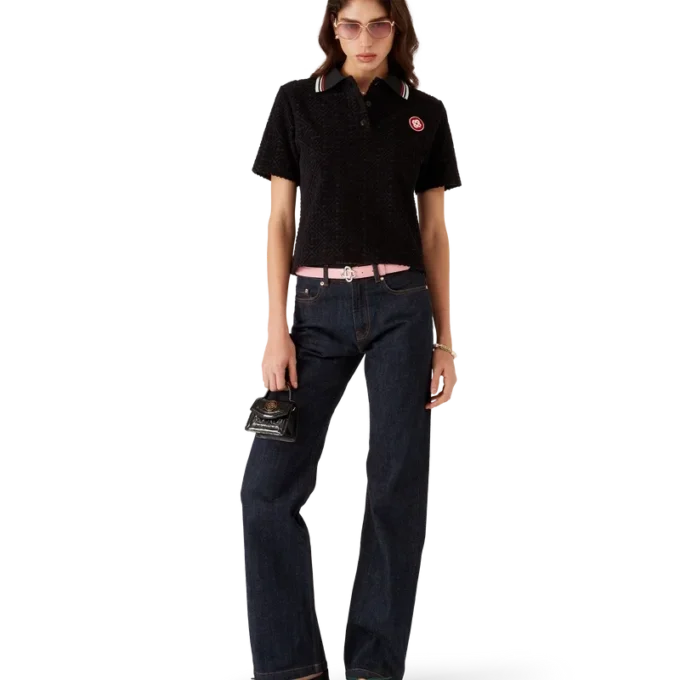 Monogram Jacquard Towelling Polo Shirt Monogram Jacquard Towelling Polo Shirt
