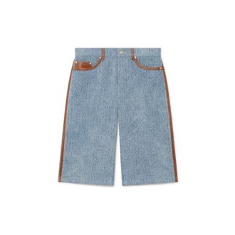 Monogram Jean Shorts