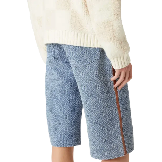 Monogram Jean Shorts