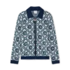 Monogram Knit Zip Jumper