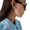 Monogram Logo Stud Earrings