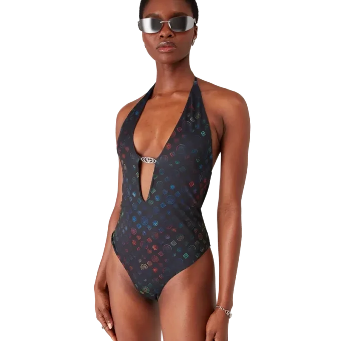 Monogram Plunge Swimsuit Monogram Plunge Swimsuit