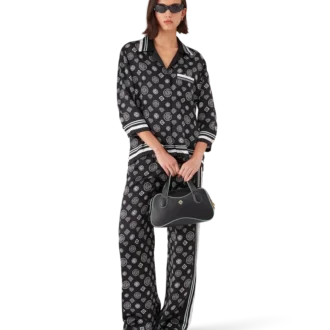 Monogram Pyjama Silk Satin Shirt