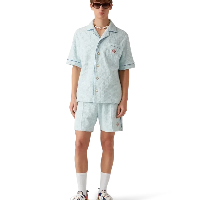 Monogram Towelling Short Sleeve Shirt Monogram Towelling Short Sleeve Shirt