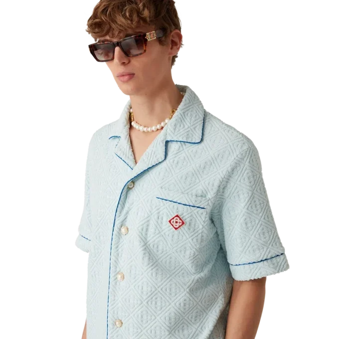 Monogram Towelling Short Sleeve Shirt Monogram Towelling Short Sleeve Shirt