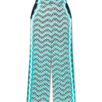 Monogram Wave Silk Trousers