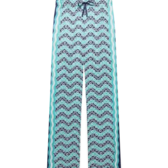 Monogram Wave Silk Trousers Monogram Wave Silk Trousers