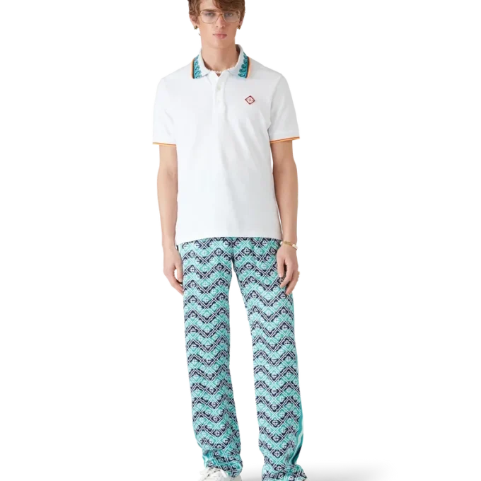 Monogram Wave Silk Trousers Monogram Wave Silk Trousers